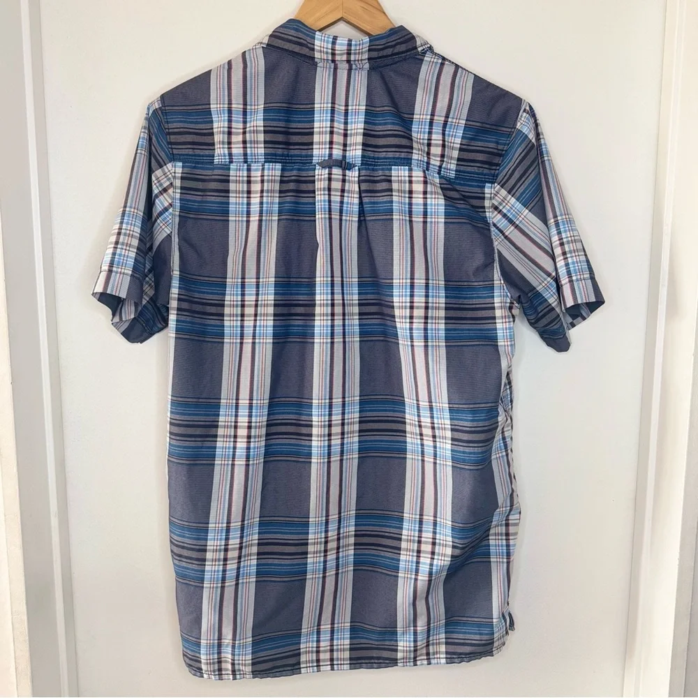 THE NORTH FACE SHORT SLEEVE PACIFIC COAST plaid shirt SMALL